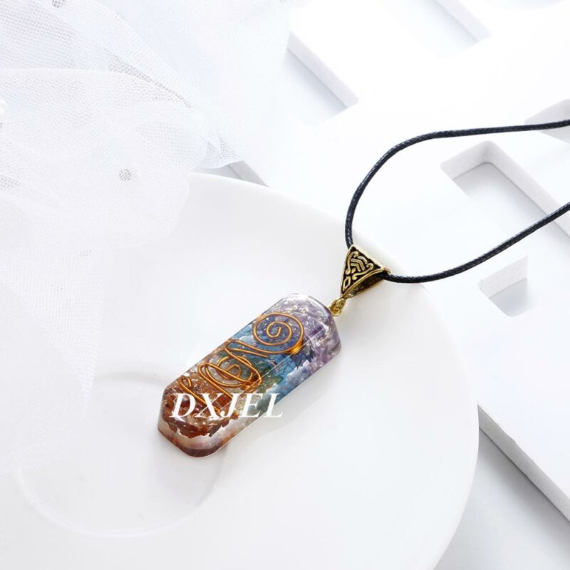 7 Chakra Orgone Energy Healing Pendant Necklace for protection 3
