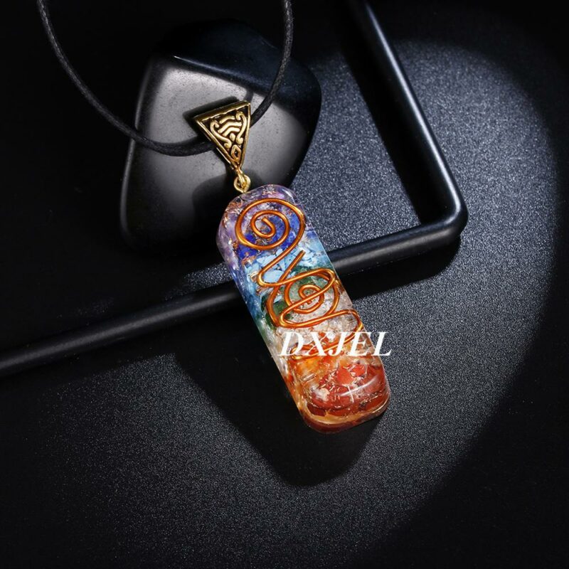7 Chakra Orgone Energy Healing Pendant Necklace for protection 6