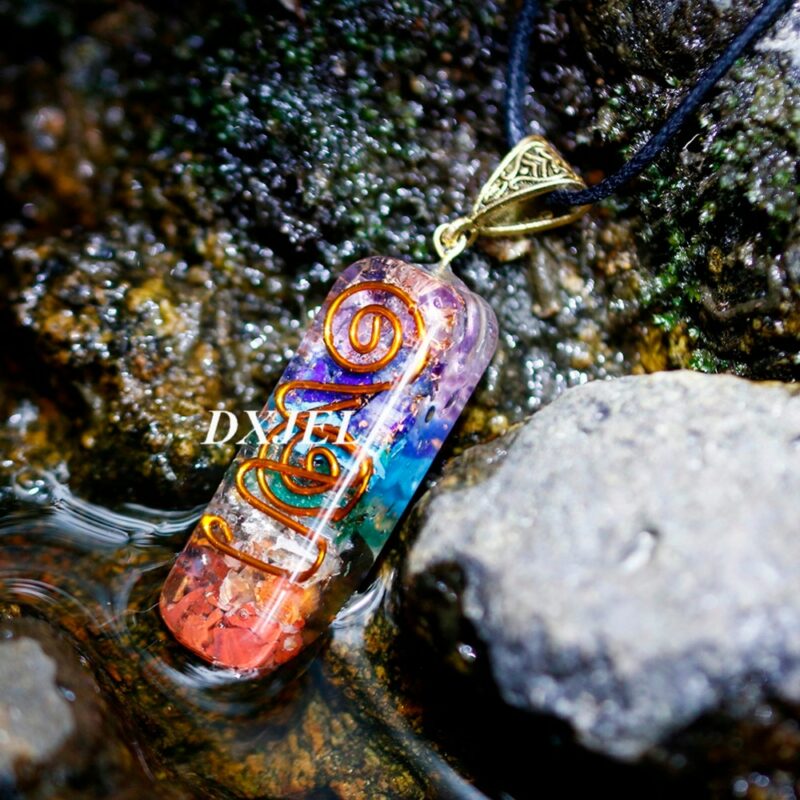 7 Chakra Orgone Energy Healing Pendant Necklace for protection 14