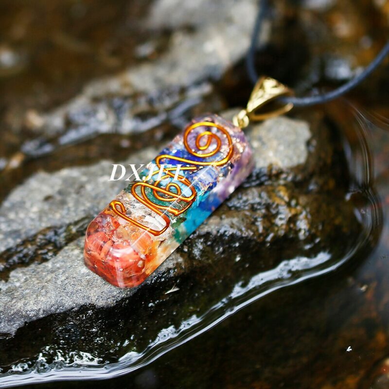 7 Chakra Orgone Energy Healing Pendant Necklace for protection 4