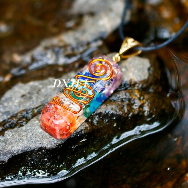 7 Chakra Orgone Energy Healing Pendant Necklace for protection 10