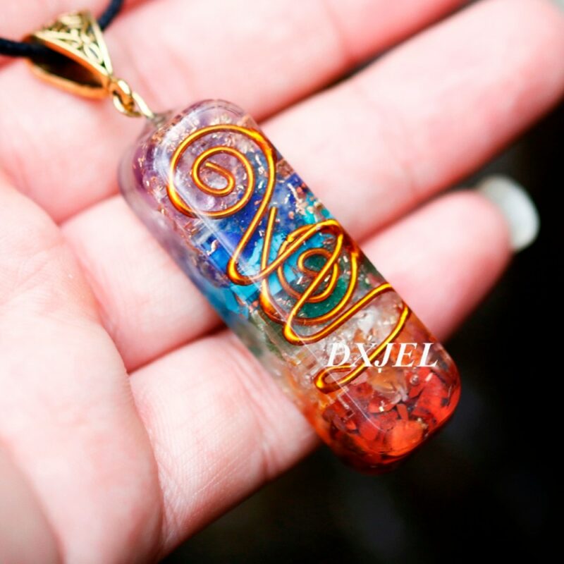 7 Chakra Orgone Energy Healing Pendant Necklace for protection 15
