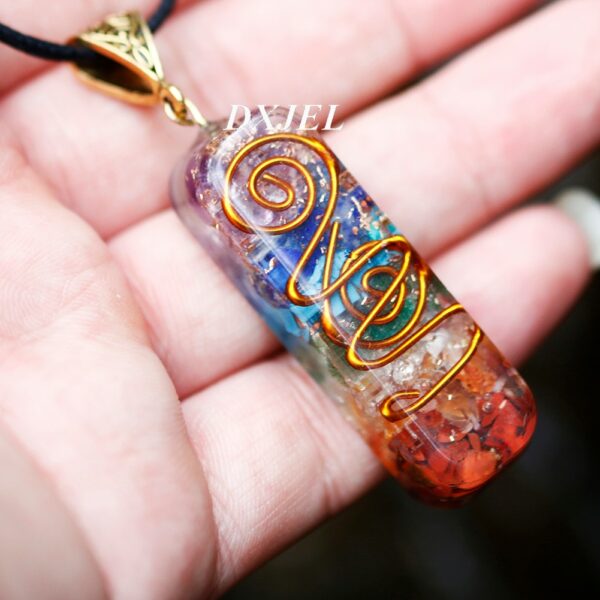 7 Chakra Orgone Energy Healing Pendant Necklace for protection 1