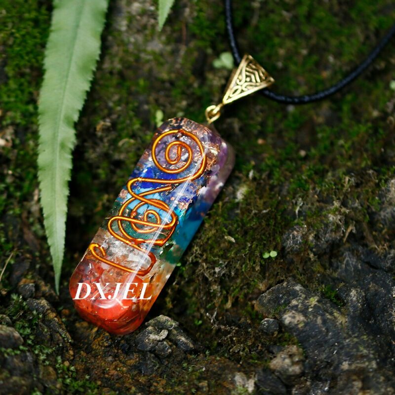 7 Chakra Orgone Energy Healing Pendant Necklace for protection 5
