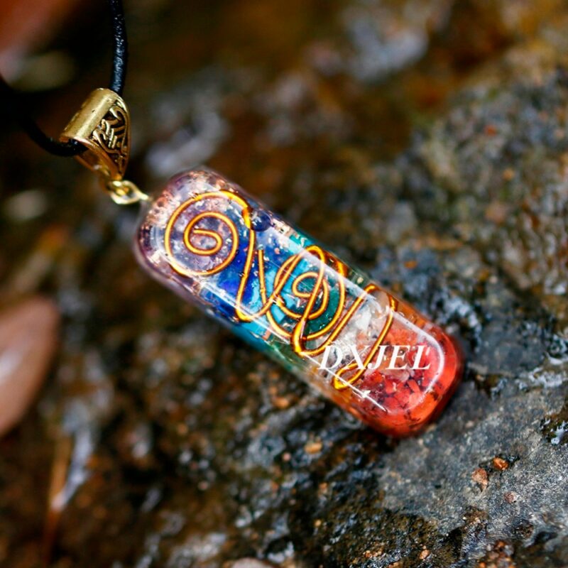 7 Chakra Orgone Energy Healing Pendant Necklace for protection 12